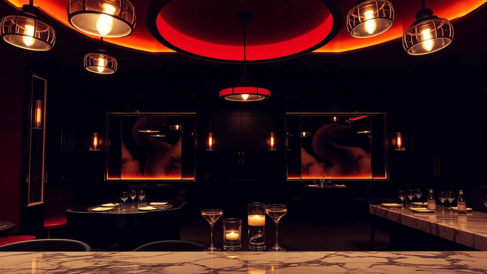 The dining room
